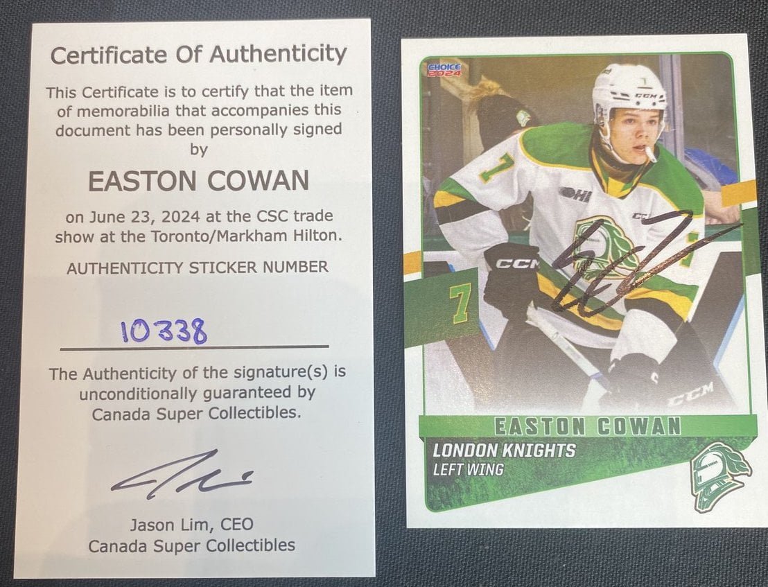 10338 Easton Cowan Card