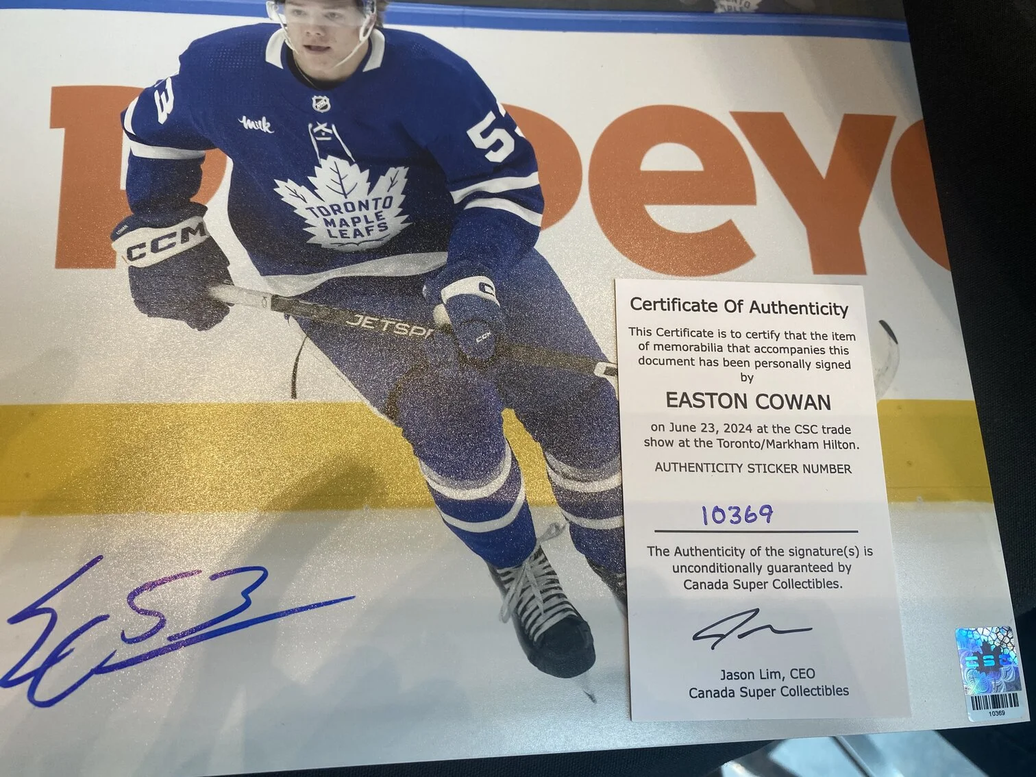 10369 Easton Cowan Poster