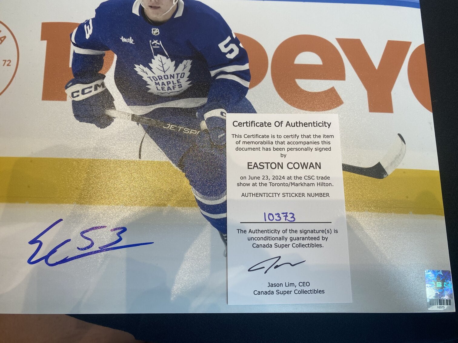 10373 Easton Cowan Poster