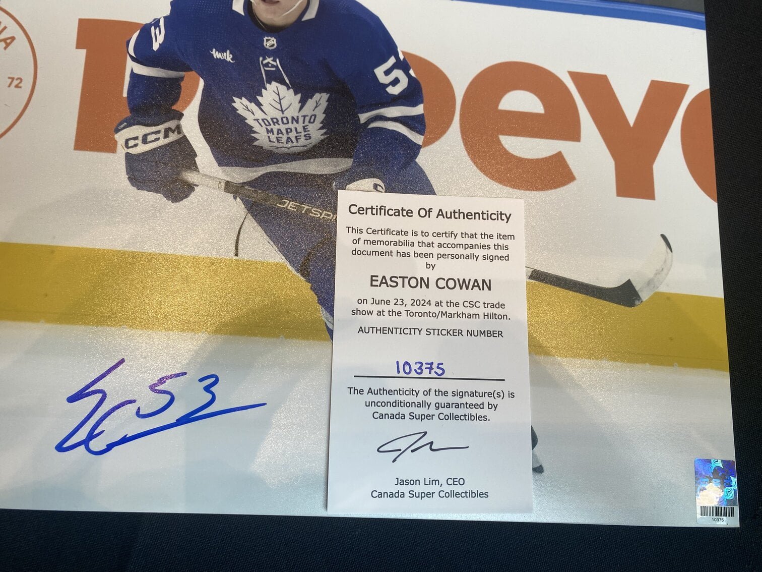 10375 Easton Cowan Poster