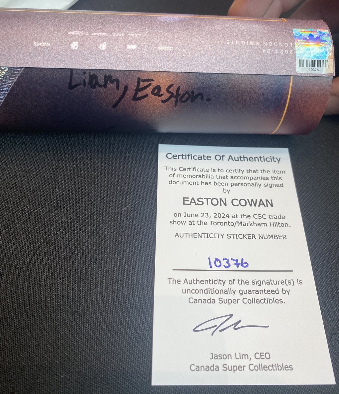 10376 Easton Cowan Poster