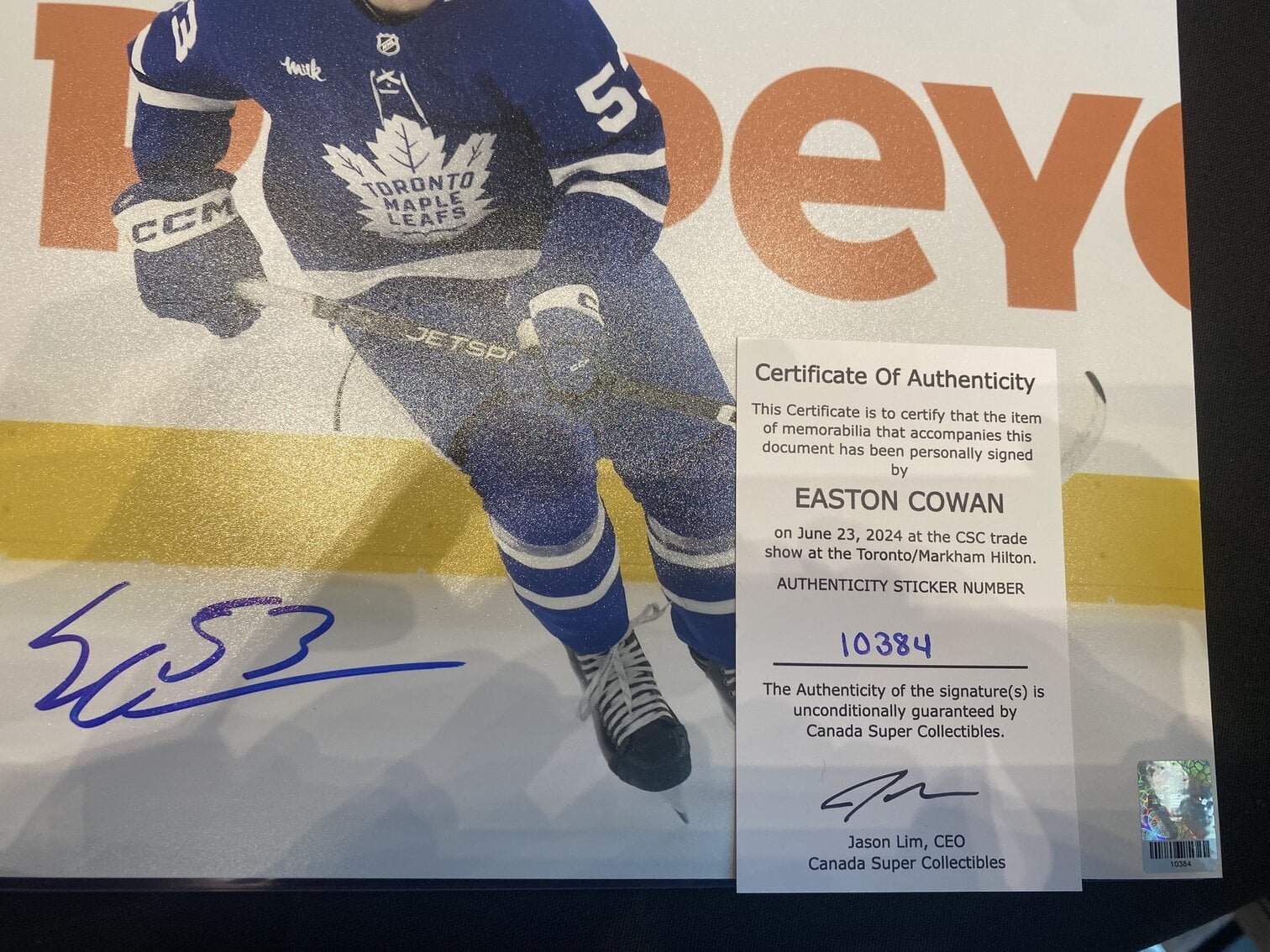 10384 Easton Cowan Poster