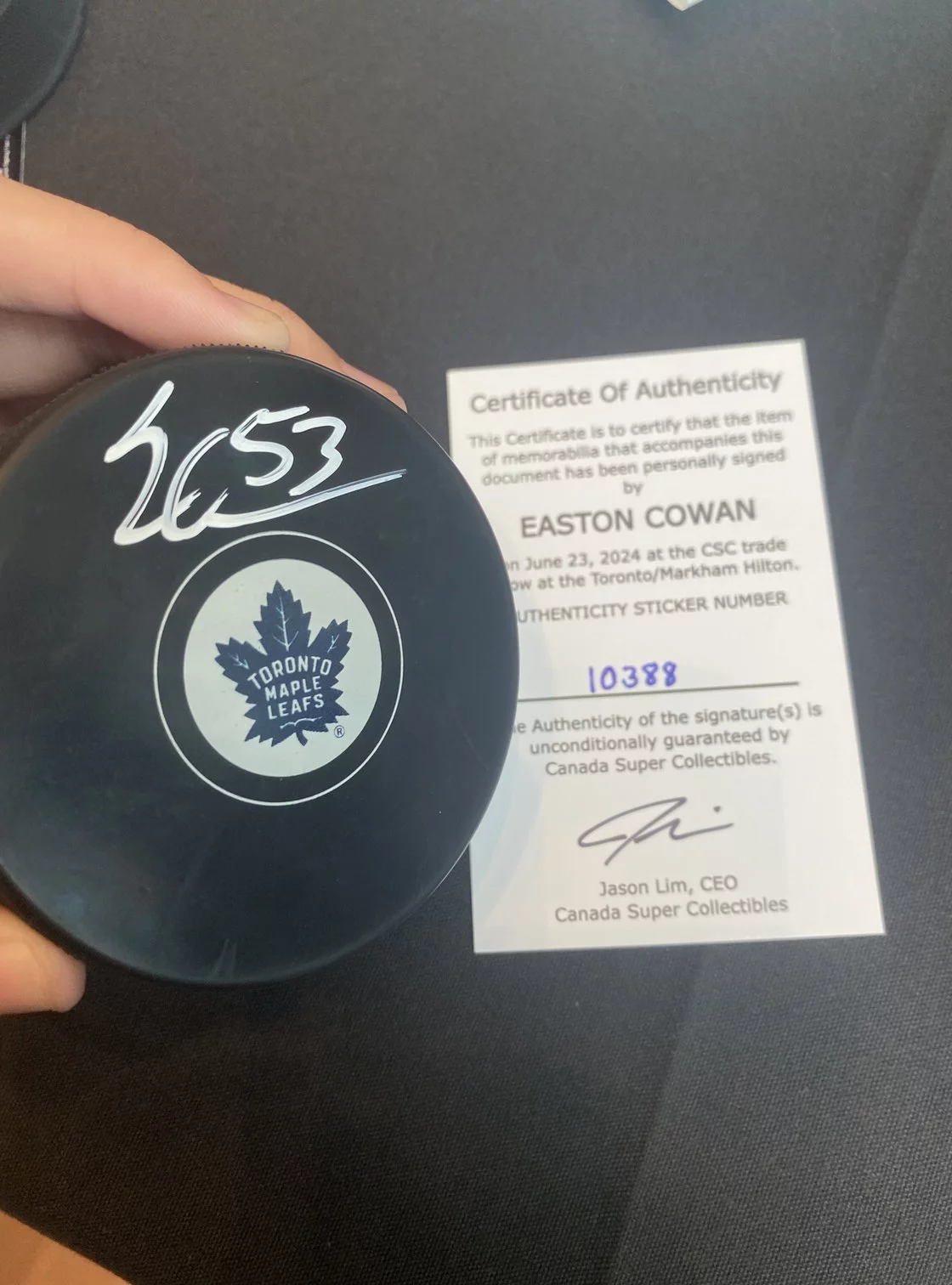 10388 Easton Cowan Puck