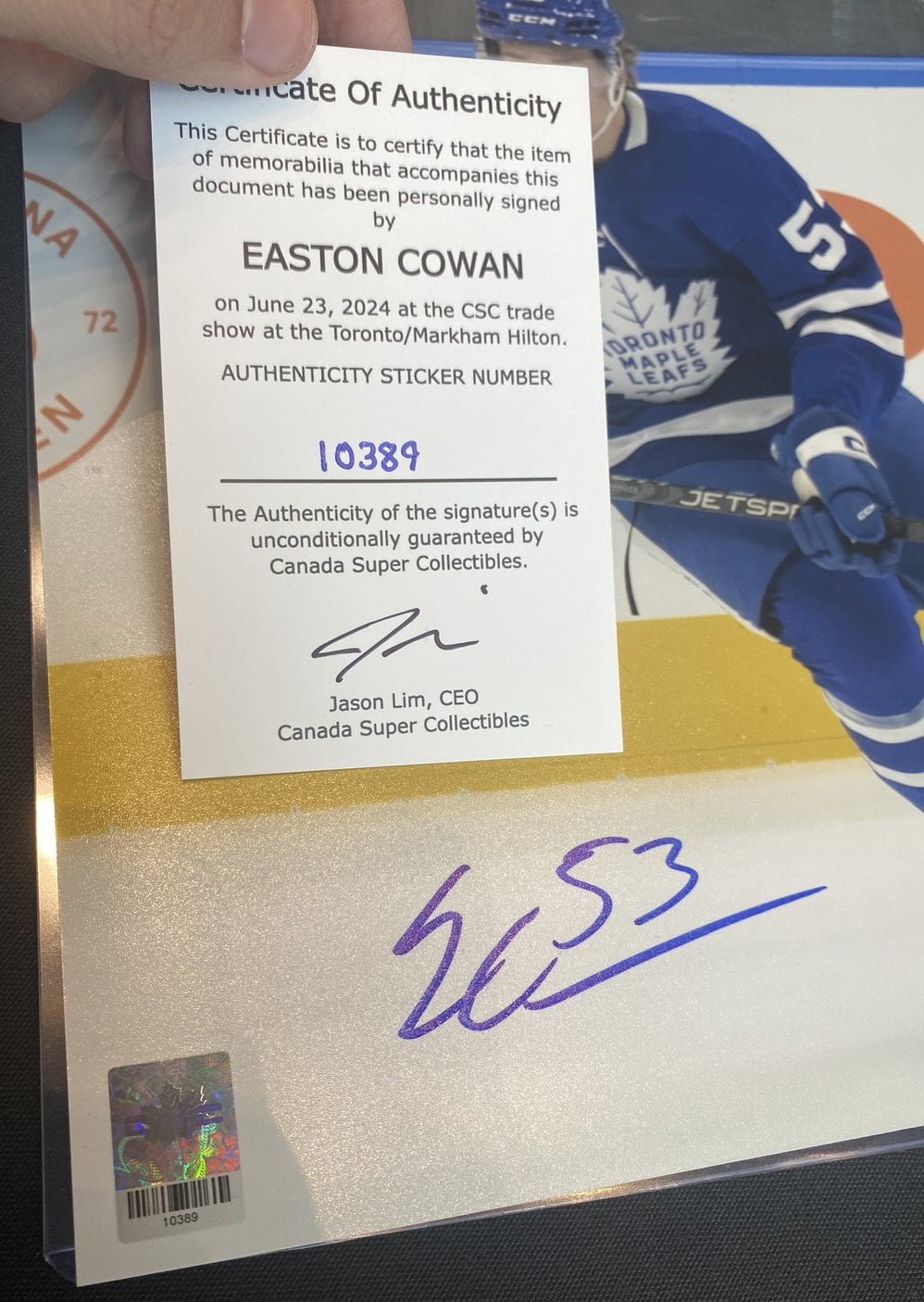 10389 Easton Cowan Poster