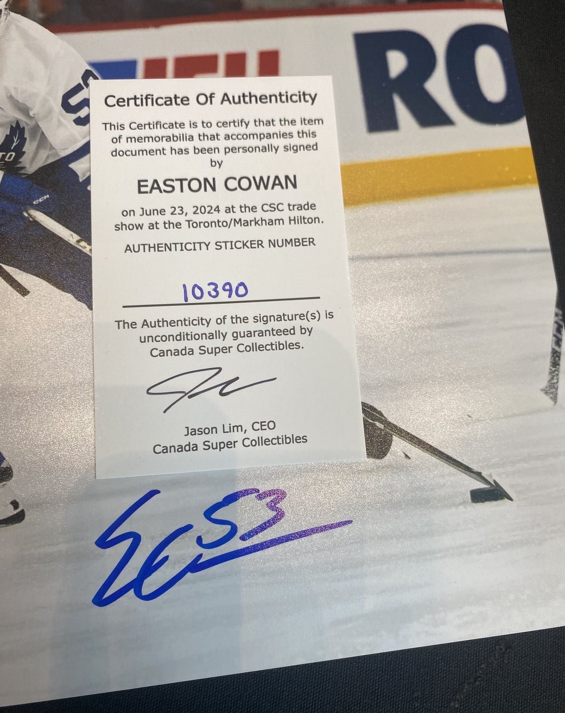 10390 Easton Cowan Poster