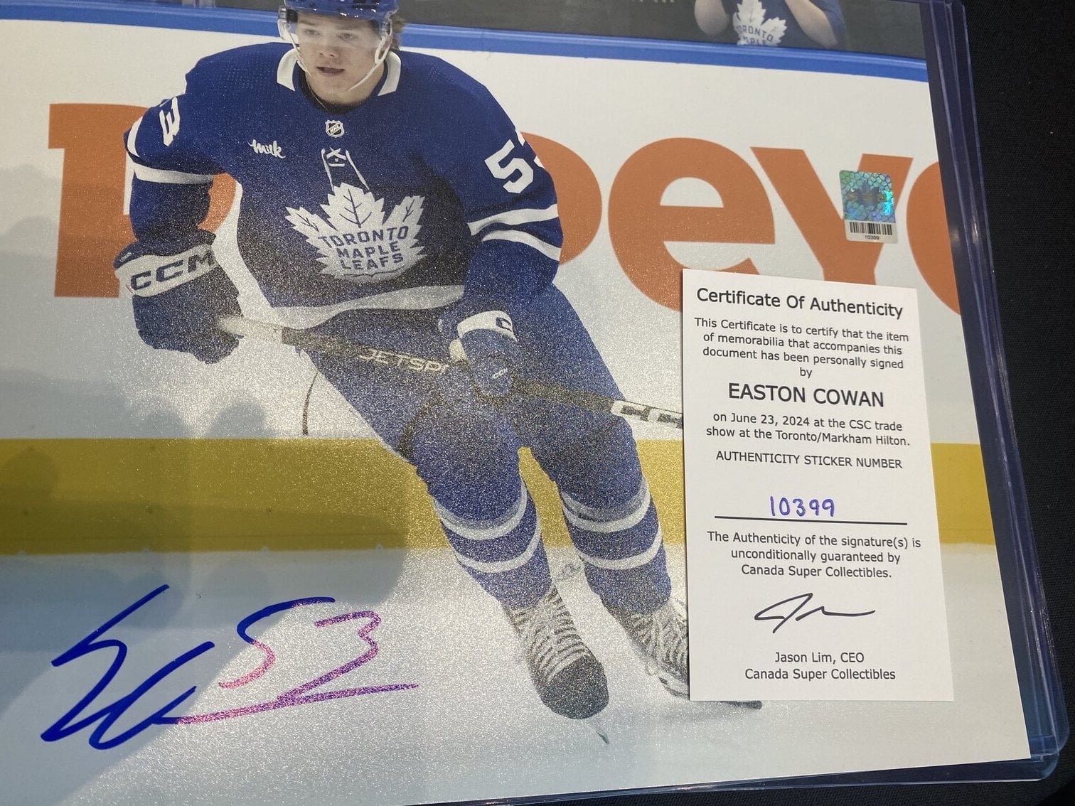 10399 Easton Cowan Poster