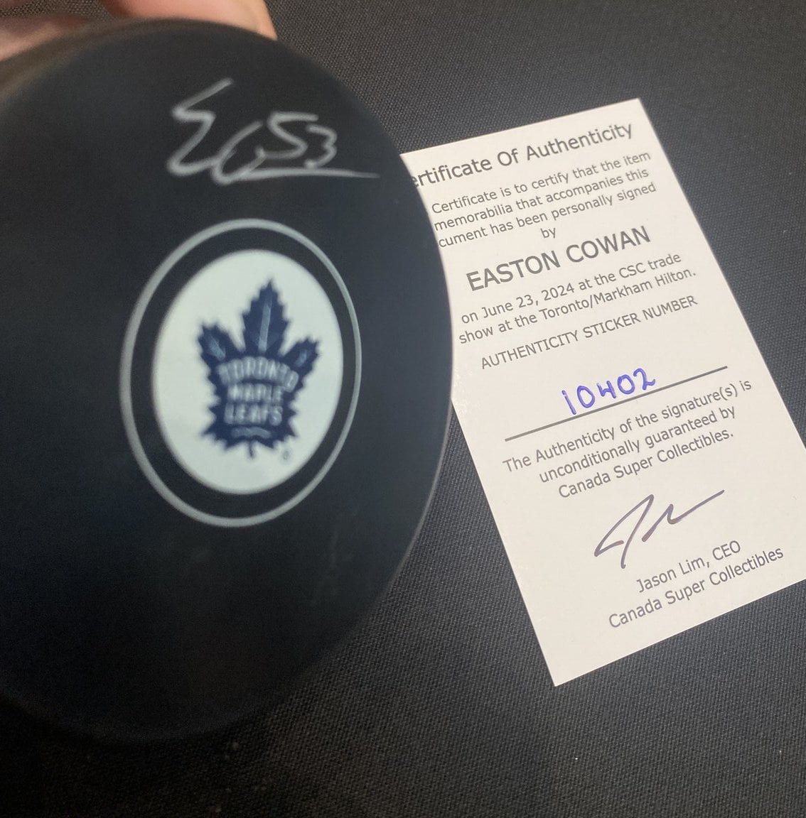 10402 Easton Cowan Puck