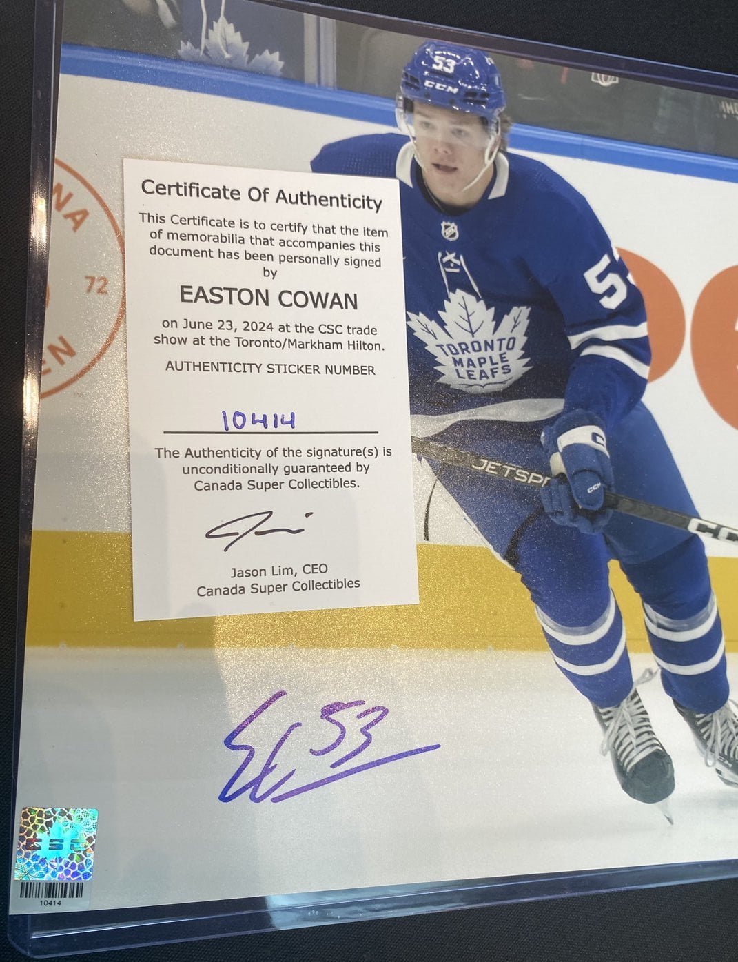 10414 Easton Cowan Poster