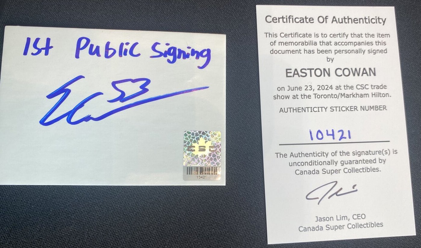 10421 Easton Cowan Card