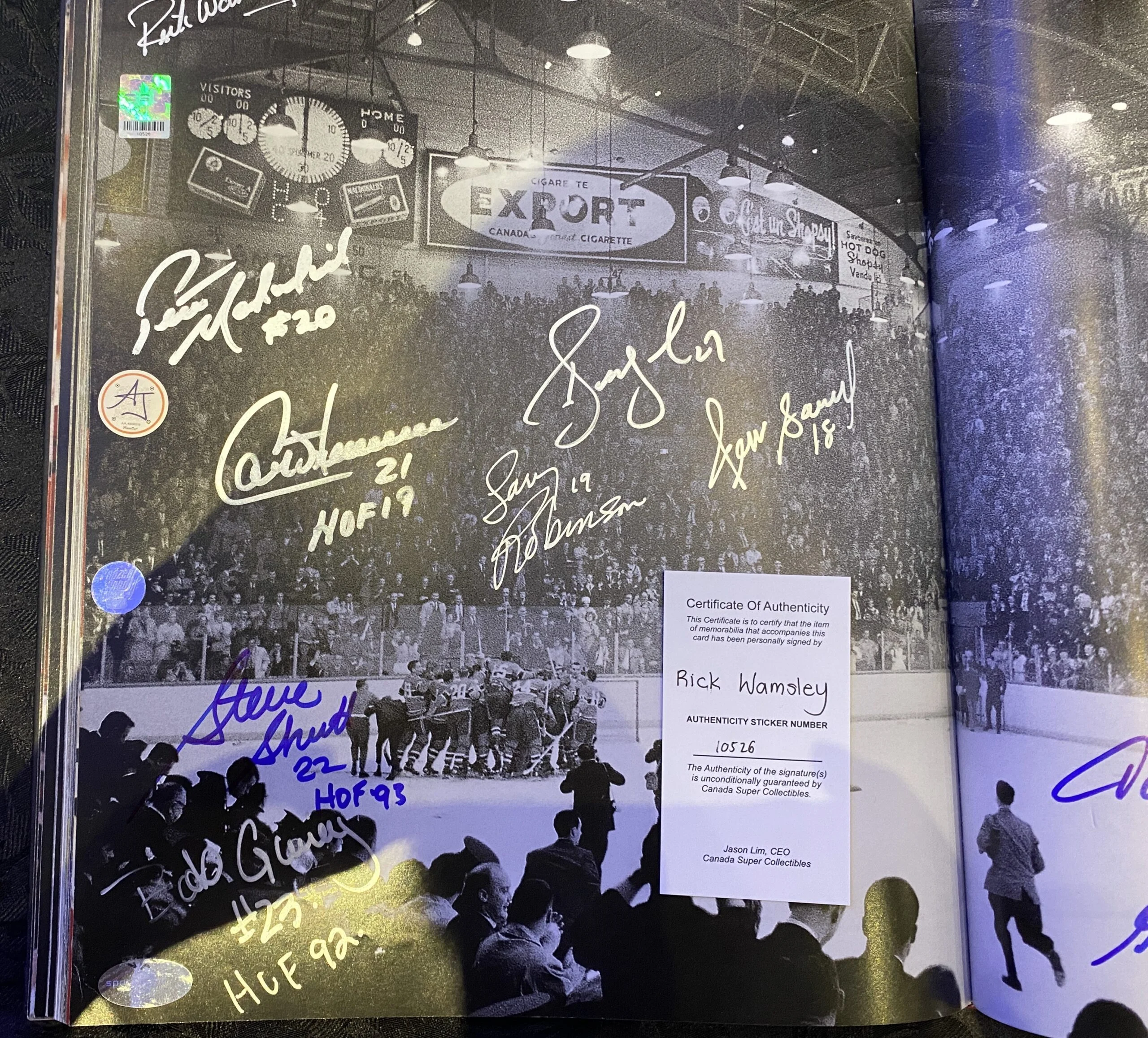 10526 Rick Wamsley Book