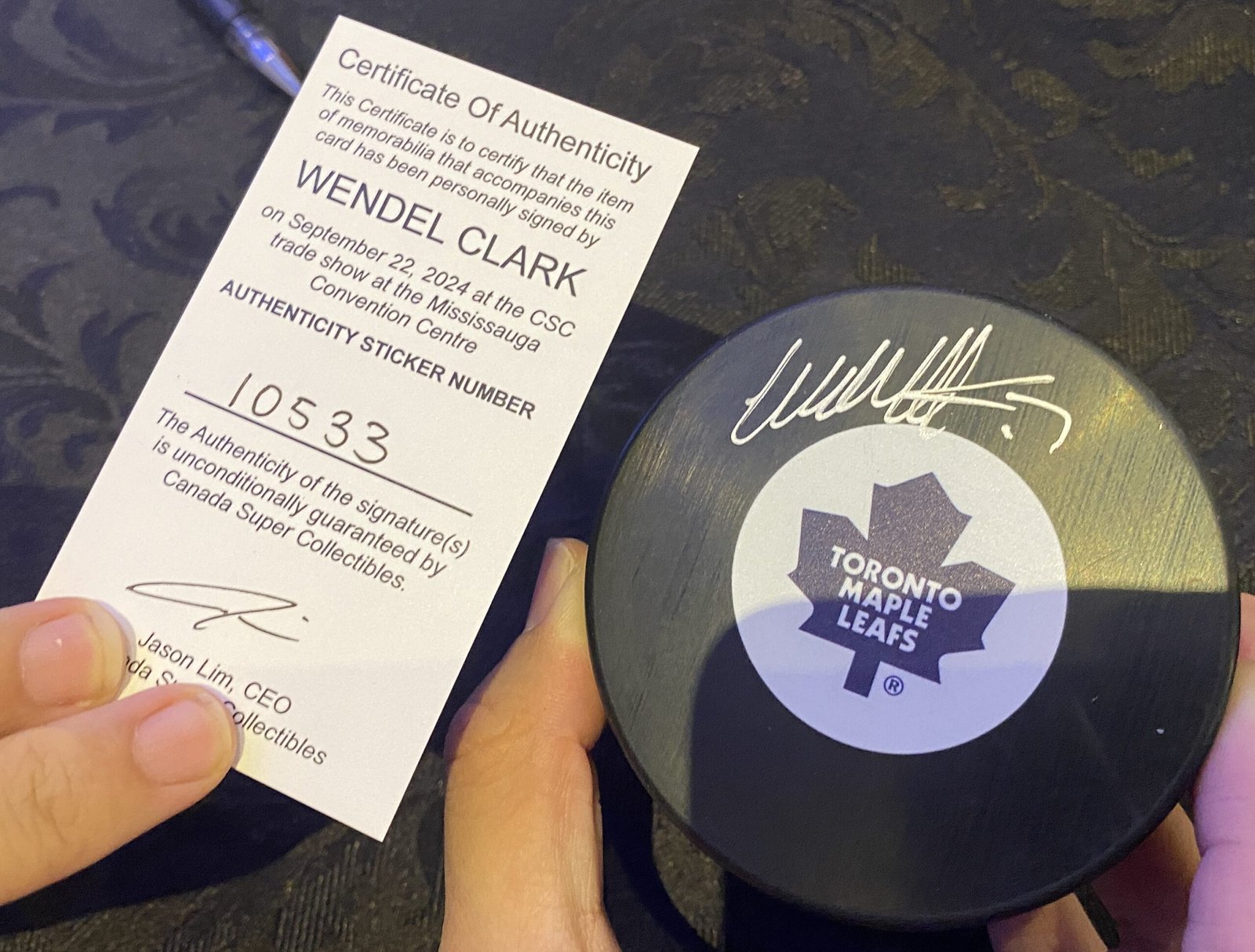 10533 Wendel Clark Puck