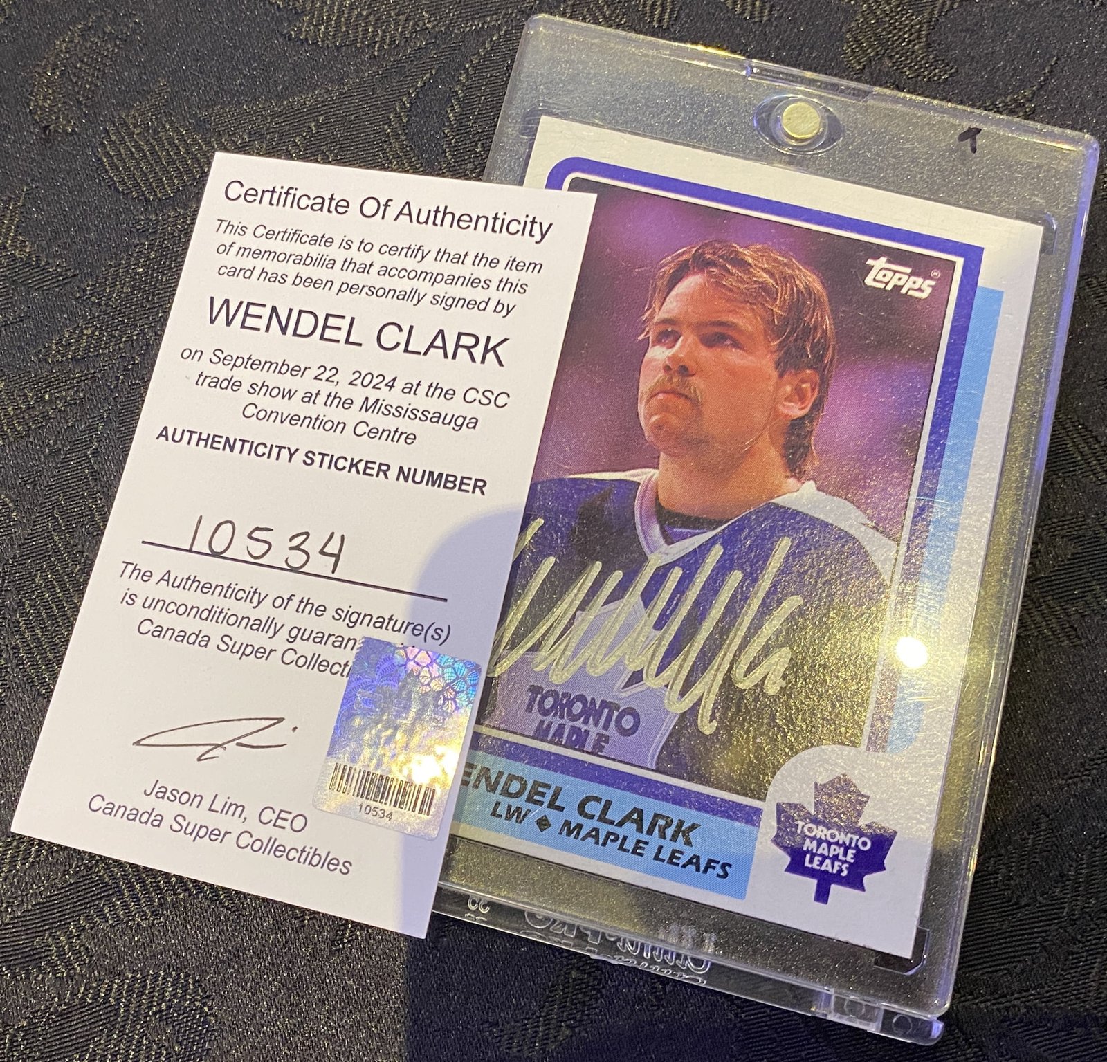 10534 Wendel Clark Card