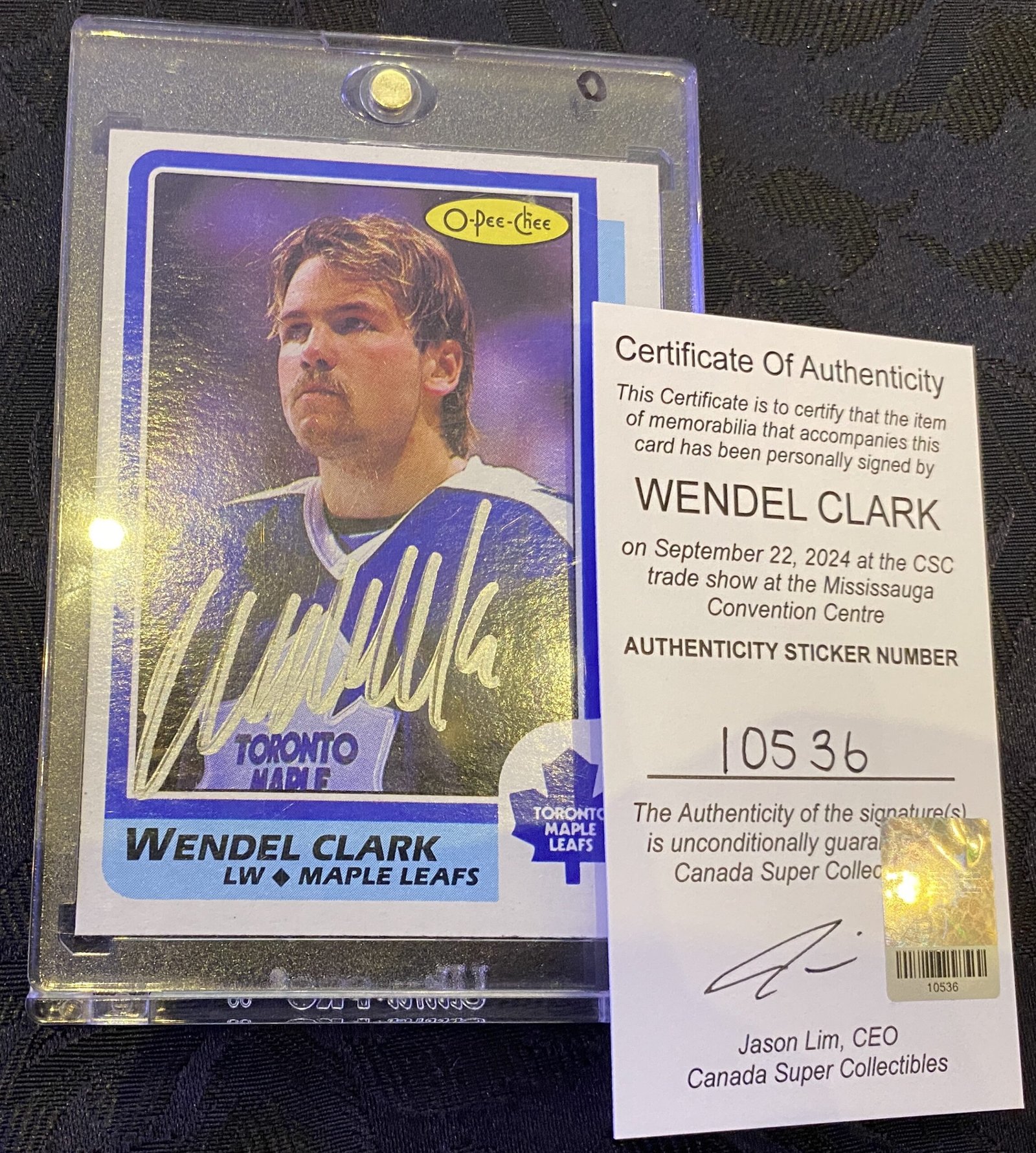 10536 Wendel Clark Card