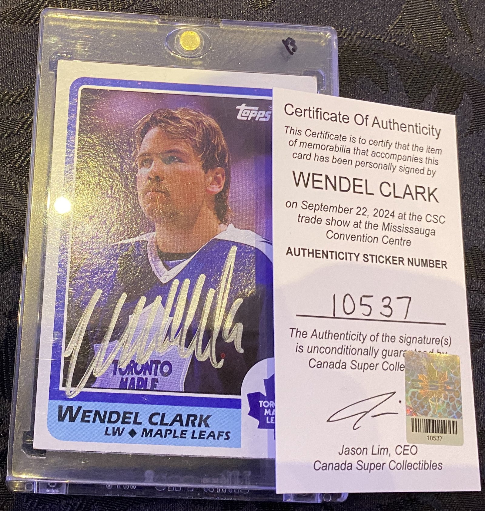 10537 Wendel Clark Card