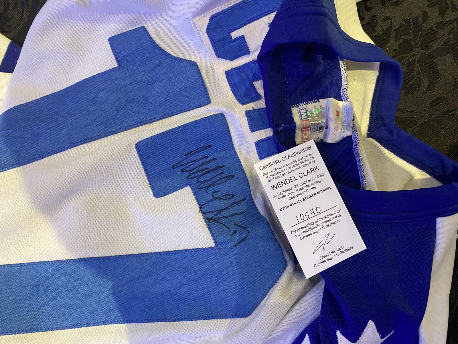 10540 Wendel Clark Jersey