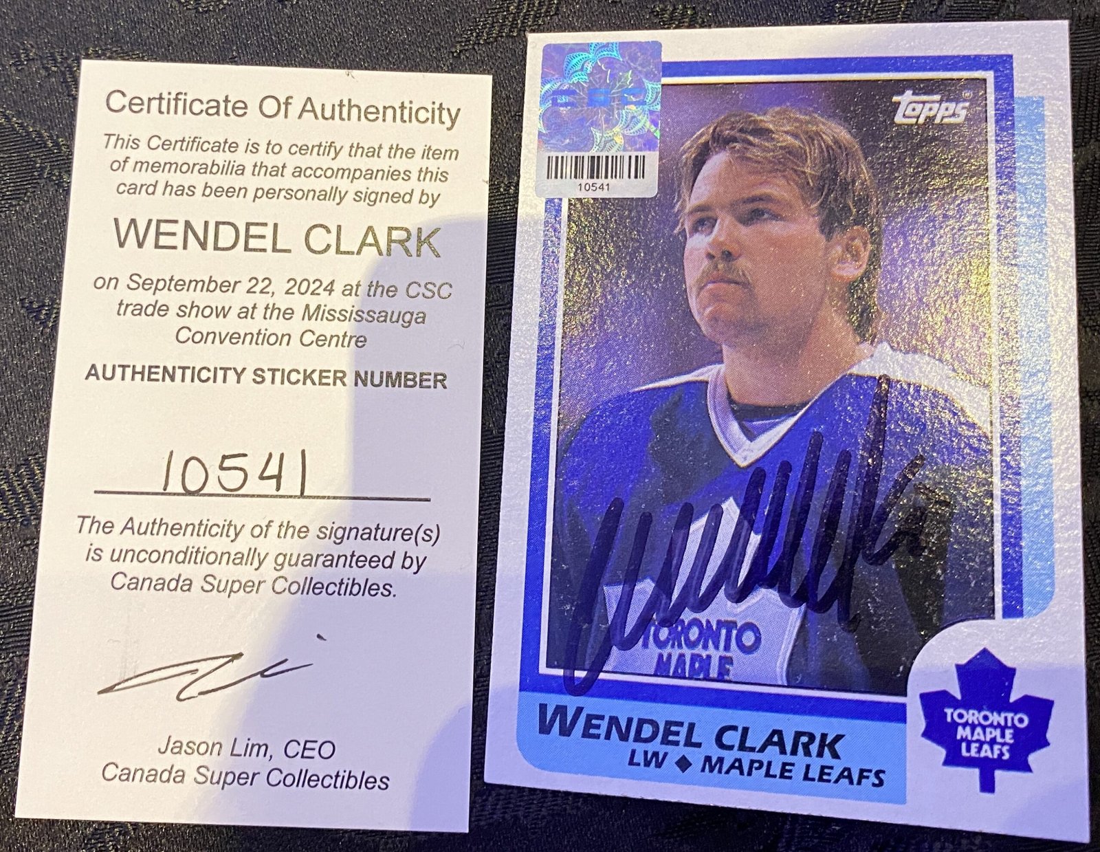 10541 Wendel Clark Card