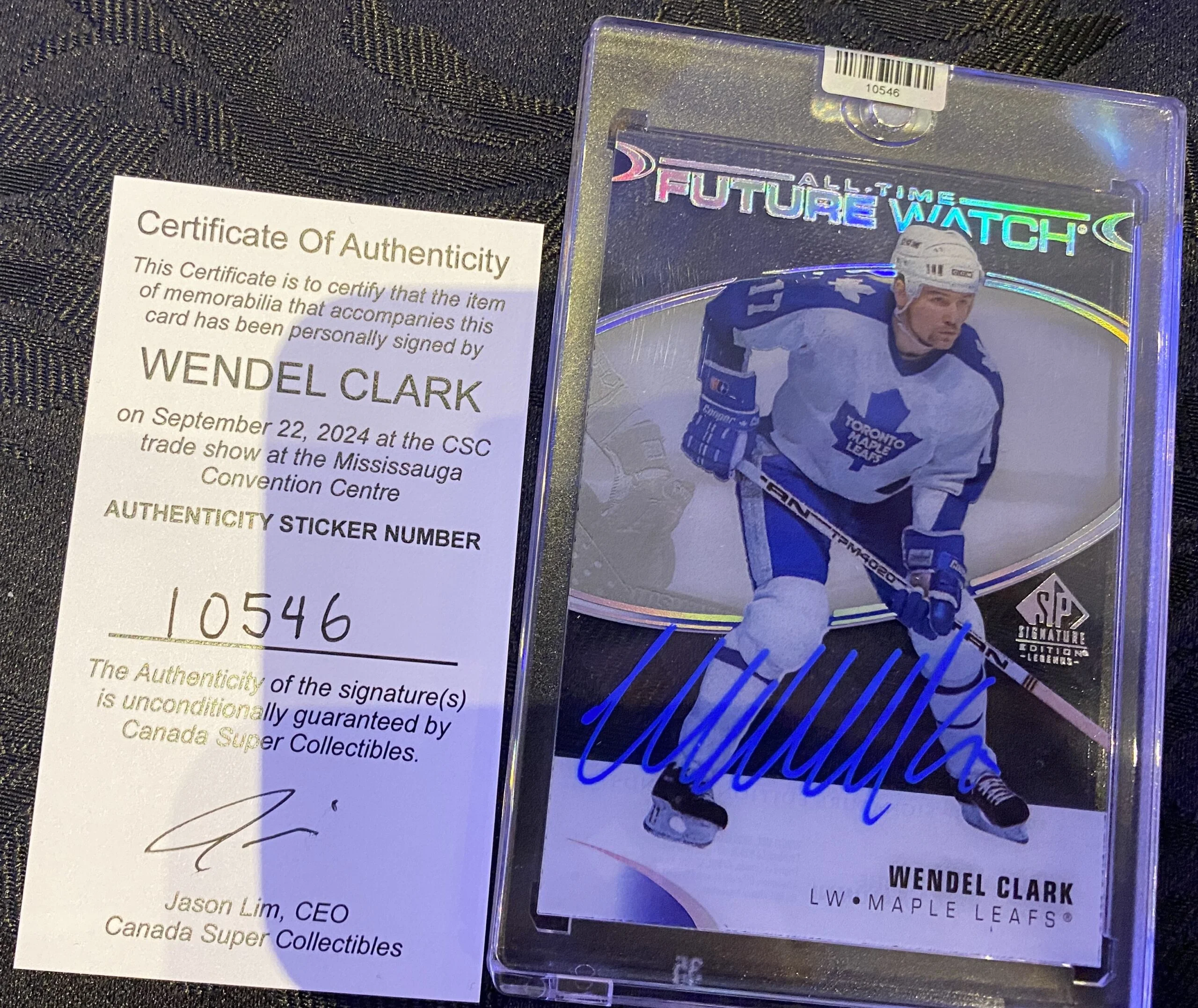 10546 Wendel Clark Card